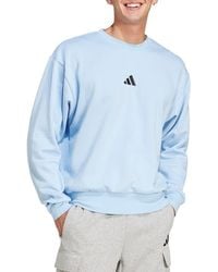 adidas - Essentials Feelcozy Fleece Crewneck Sweatshirt - Lyst