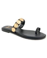 Rebecca Minkoff - Claire Coin Toe Loop Sandal - Lyst