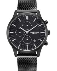 Kenneth Cole - Chronograph Mesh Strap Watch, 42Mm - Lyst