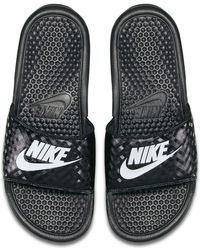nike benassi slides womens