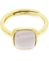 Panacea - Pink Mother-of-pearl Adjustable Ring - Lyst
