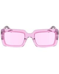 Longchamp - 53Mm Rectangular Sunglasses - Lyst