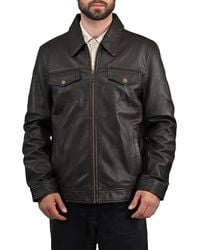 Frye - Leather Jacket - Lyst
