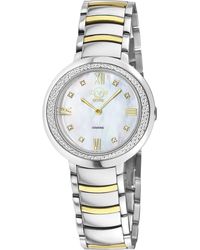Gv2 - Amalfi Mother-Of-Pearl Swiss Diamond Watch, 34Mm - Lyst