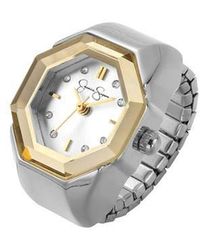Jessica Simpson - Silvertone Ring Watch, 22Mm - Lyst