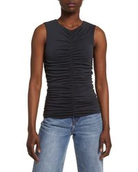 Rag & Bone - Christy Ruched Tank Top - Lyst
