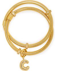 Saachi - Bubble Charm Initial Bracelet - Lyst