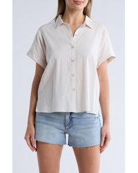 Splendid - Padua Short Sleeve Button-Up Shirt - Lyst