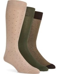 Lorenzo Uomo - Assorted 3-Pack Cotton Blend Dress Socks - Lyst