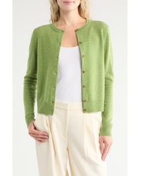 Nordstrom - Crewneck Cashmere Cardigan - Lyst