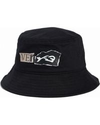adidas - Y-3 Cotton Bucket Hat - Lyst