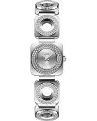 JBW - Guilloche Dial Crystal Bracelet Watch - Lyst