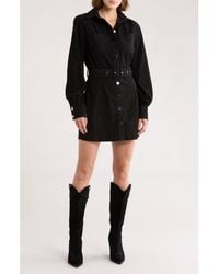 AREA STARS - Sosi Long Sleeve Shirtdress - Lyst