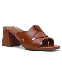Anne Klein - Monda Block Heel Slide Sandal - Lyst