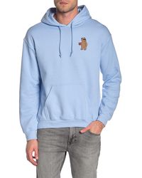 riot society blue hoodie
