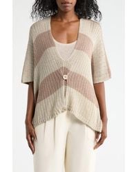 Forgotten Grace - Buttoned V-Neck Tunic Top - Lyst