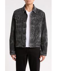John Varvatos - Wesley Stretch Cotton Trucker Jacket - Lyst