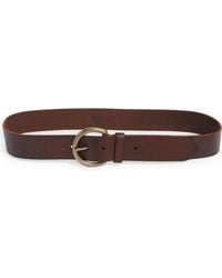 Frye - Flat Leather Belt - Lyst