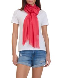 Bruno Magli - Solid Fringe Scarf - Lyst