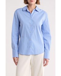 Habitual - Stripe Poplin Button-Up Shirt - Lyst