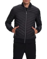Noize - Alec Chevron Quilted Puffer Jacket - Lyst