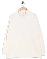 90 Degrees - Silicon Fleece Half Zip Pullover - Lyst