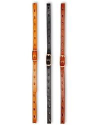 Linea Pelle - 3-for-1 Perforated Belt Set - Lyst