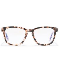Quay Hardwire 54mm Sunglasses In Milky Tort/clear At Nordstrom Rack - Multicolor