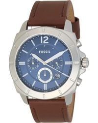 Fossil - Privateer Chronograph Leather Watch - Lyst