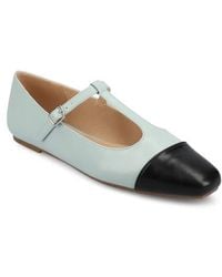 Journee Collection - Thea T-Strap Flat - Lyst