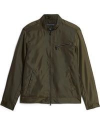 John Varvatos - Zip Front Racer Jacket - Lyst