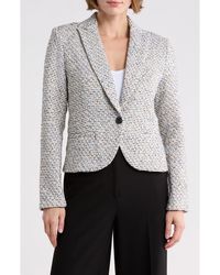 Amanda + Chelsea - One Button Tweed Blazer - Lyst
