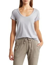James Perse - Deep V-Neck T-Shirt - Lyst