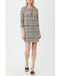 Trina Turk - Venda Plaid Three-Quarter Sleeve Shift Dress - Lyst
