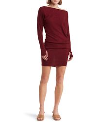 Go Couture - One-shoulder Long Sleeve Jersey Dress - Lyst