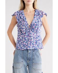 Rails - Carmine Ruffle Collar Top - Lyst