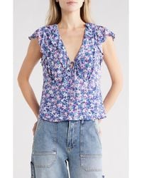 Rails - Carmine Ruffle Collar Top - Lyst