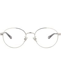 Chloé - 52Mm Round Optical Glasses - Lyst
