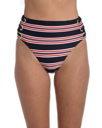 La Blanca - Sailor Stripe High Waist Bikini Bottoms - Lyst