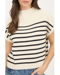 Blu Pepper - Mock Neck Pullover Sweater - Lyst