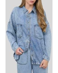 Blu Pepper - Denim Button-Up Shirt - Lyst