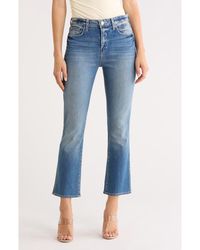 L'Agence Tati High-Rise Crop Micro Bootcut Jean in Natural | Lyst