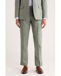 Tommy Hilfiger - Flat Front Linen Trousers - Lyst