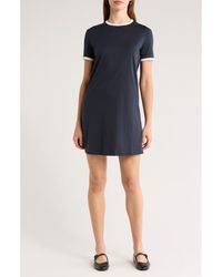 Theory - Apex Ringer Organic Cotton Mini T-Shirt Dress - Lyst