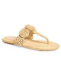 Stuart Weitzman - Magnolia T-Strap Flip Flop - Lyst