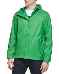Tommy Hilfiger - Hooded Rain Slicker Jacket - Lyst