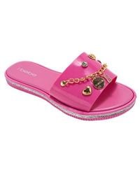 Bebe - Charm Slide Sandal - Lyst