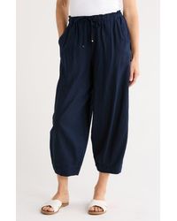 Max Studio - Cropped Drawstring Pants - Lyst