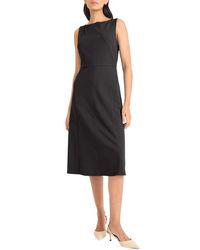 Maggy London - Boat Neck Sleeveless Fit & Flare Dress - Lyst