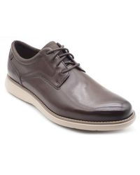 Rockport - Plain Toe Leather Derby Shoes - Lyst
